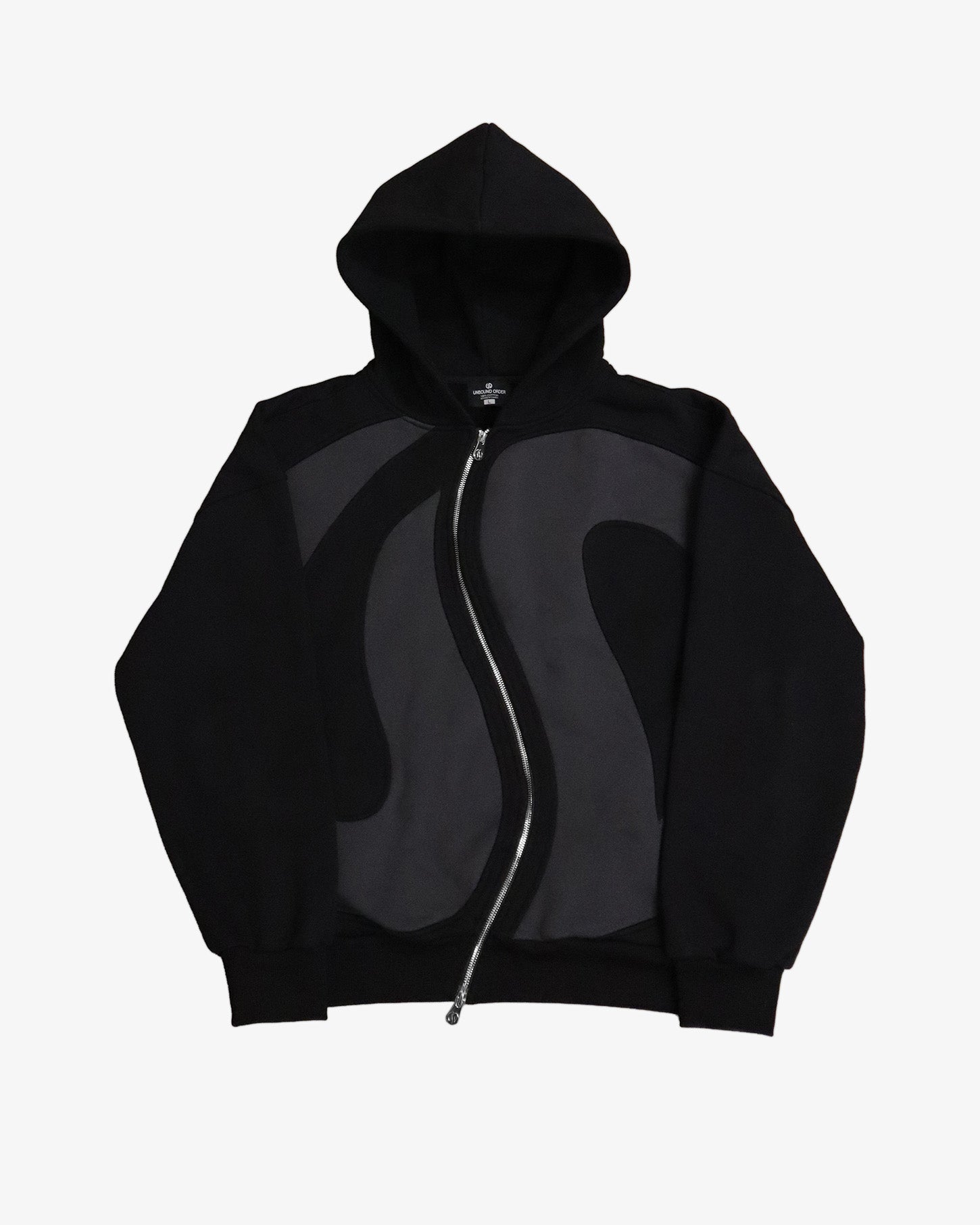 Curved Zipper Hoodie – Unbound Order